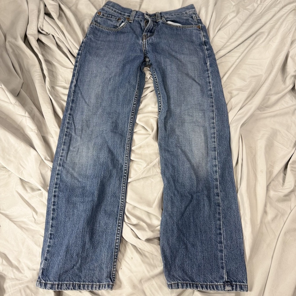 Levis 550 Relaxed Straight Leg Jeans Womens 26x28 Blue Denim Casual Pants